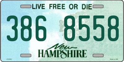 NH license plate 3868558