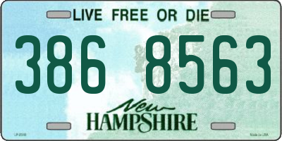 NH license plate 3868563