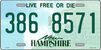 NH license plate 3868571