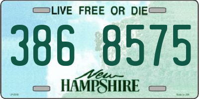 NH license plate 3868575