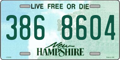NH license plate 3868604