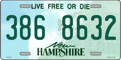 NH license plate 3868632