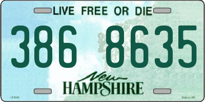 NH license plate 3868635
