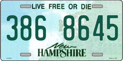 NH license plate 3868645