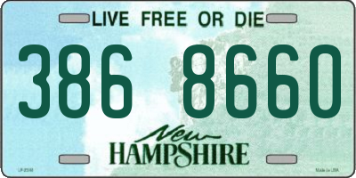 NH license plate 3868660