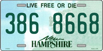 NH license plate 3868668