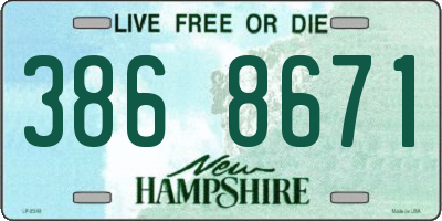 NH license plate 3868671