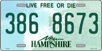 NH license plate 3868673