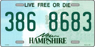 NH license plate 3868683