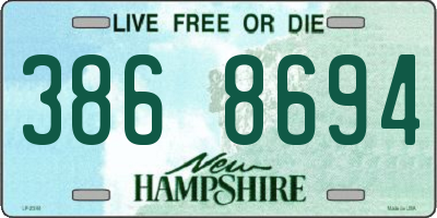 NH license plate 3868694