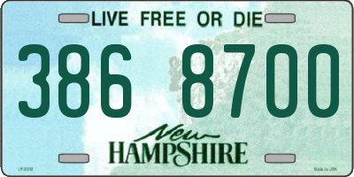 NH license plate 3868700