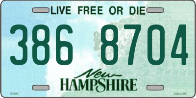 NH license plate 3868704