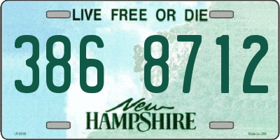 NH license plate 3868712