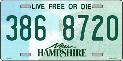 NH license plate 3868720