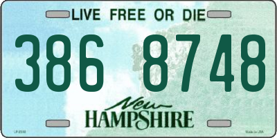 NH license plate 3868748