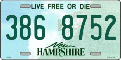 NH license plate 3868752