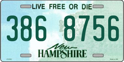 NH license plate 3868756