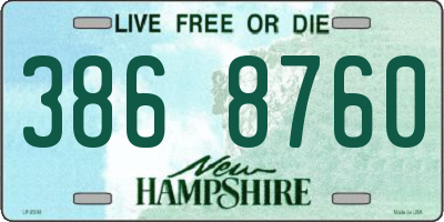 NH license plate 3868760