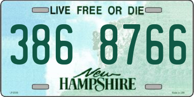 NH license plate 3868766
