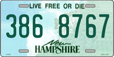 NH license plate 3868767