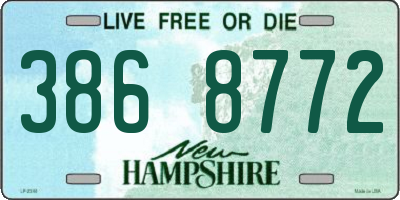 NH license plate 3868772