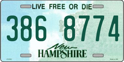 NH license plate 3868774