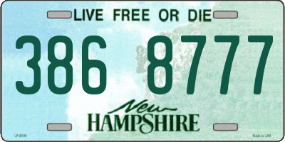 NH license plate 3868777