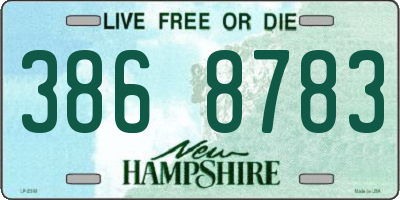 NH license plate 3868783