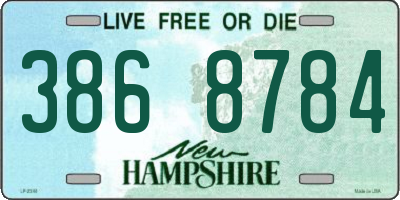 NH license plate 3868784