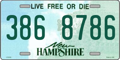 NH license plate 3868786