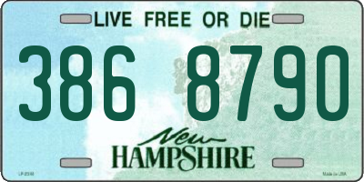 NH license plate 3868790