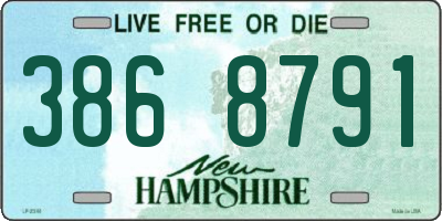 NH license plate 3868791