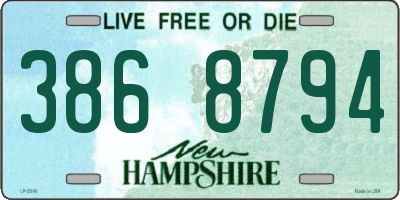 NH license plate 3868794