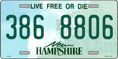 NH license plate 3868806