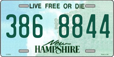 NH license plate 3868844