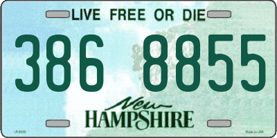 NH license plate 3868855