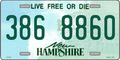 NH license plate 3868860