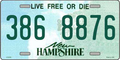 NH license plate 3868876