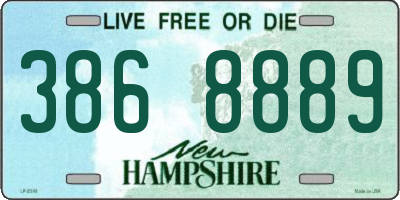 NH license plate 3868889