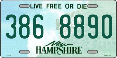 NH license plate 3868890