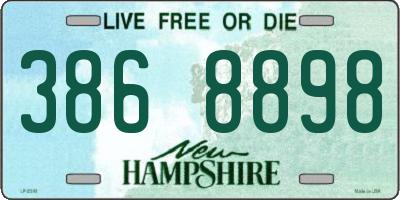 NH license plate 3868898