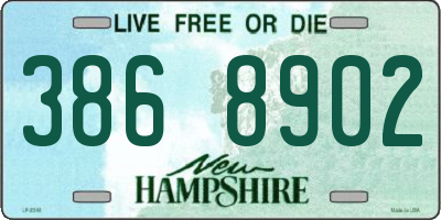 NH license plate 3868902