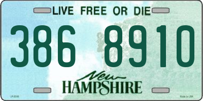 NH license plate 3868910