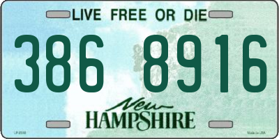 NH license plate 3868916