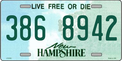 NH license plate 3868942