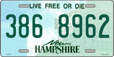 NH license plate 3868962