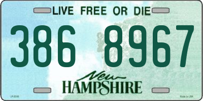 NH license plate 3868967