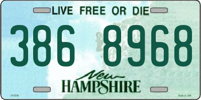 NH license plate 3868968