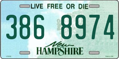 NH license plate 3868974