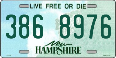 NH license plate 3868976